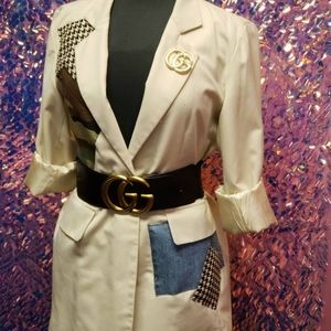 Cream Forever 21 Blazer